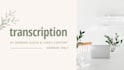 transcript german audio and video files