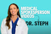 create a medical spokesperson marketing video