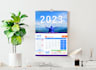 do yearly wall calendar or planner design