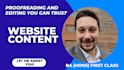 proofread, edit and enhance your website content