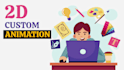 create 2d animated explainer, logo animation and anything with after effects