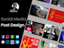 design creative social media post ads and youtube thumbnails