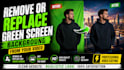 remove or replace green screen background from your video
