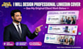 design linkedin banner professional cover page post ads