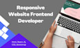 be your front end web developer using html, css bootstrap
