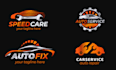 design modern motorsports, automobile, racing logo