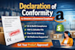 prepare declaration of conformity for amazon eu UK compliance