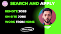 search and apply remote jobs, job application, reverse recruiter, work from home