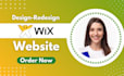 build wix website design or redesign wix website, wix ecommerce website