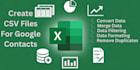 create csv file import contacts in google contacts