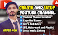 create and setup youtube channel