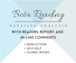 beta read and critique your non fiction book