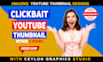 design amazing youtube thumbnail