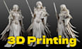 sculpt 3d character modeling for 3d printing design stl