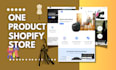 design a branded shopify one product store dropshipping store