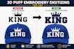 do embroidery digitizing for cap, hat, jacket and left chest