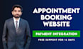 create appointment booking website with payment integration