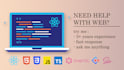 fix your react javascript typescript HTML CSS problems