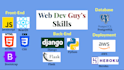 develop python django react bootstrap js full stack web app with postgresql