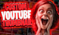 design amazing clickbait youtube thumbnail