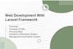 make a web application with laravel framework