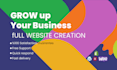 do full website creation, wordpress website development, business web design