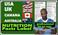 create a nutrition facts label that is fda compliance