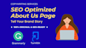 write SEO friendly about us page for businesses and startups