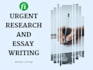 do urgent research and essay writing as an essay writer