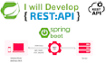 develop java spring boot rest API or restful web services as microservices