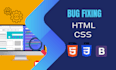 fix html and css bugs, solve responsive issues problem fixer