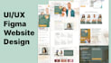create figma website design, ux ui design, landing design