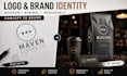 design a minimalist modern logo and brand identity