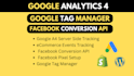 setup ga4, GTM, facebook pixel and server side capi tracking