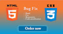 fix html, css and responsive issue