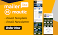 create mailerlite and mautic email template newsletter