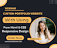 design custom portfolio website with using pure html css js