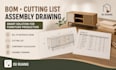 create furniture cutting list and bill of materials