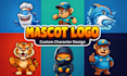 create a unique mascot logo and cartoon character design