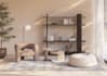 3d rendering furniture visualization in interior scene