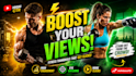 design eye catching fitness and gym thumbnails for youtube