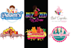 design creative candy, sweets, bakery, restaurant, food logo