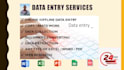 accurate data entry, copy paste, web research, PDF to excel