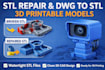 convert drawings to 3d printable stl models