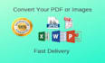 convert PDF to word or word to PDF