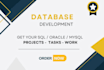 do sql queries tasks, design databases and postgres query
