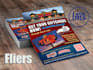 design and eye catching flyer or poster or counter card