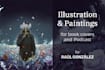 do illustrations and paintings for book and podcast covers