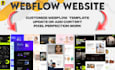 fix webflow template, edit, update and fix templates