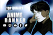 design you a unique anime banner for youtube, twitch,discord